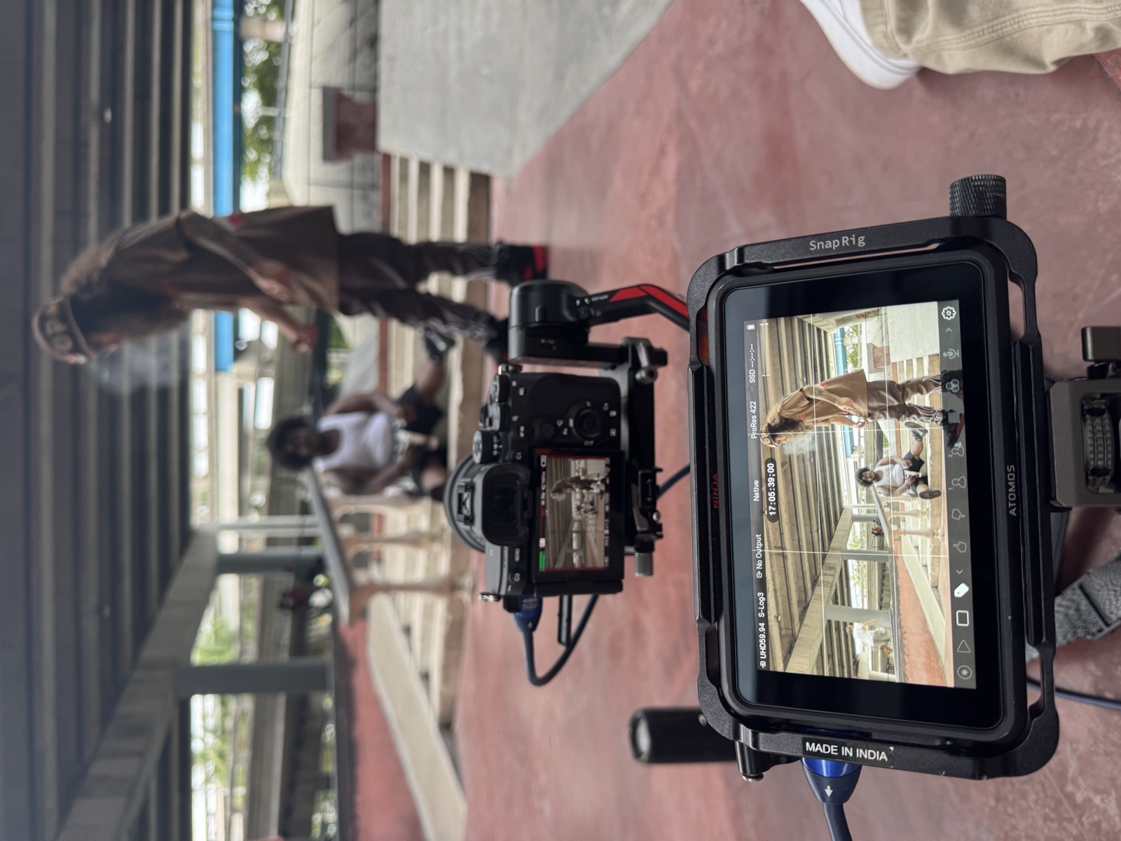 Behind the scenes — camera rig